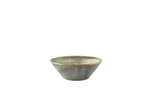 Terra Porcelain Matt Grey Conical Bowl 14cm 6 Pack