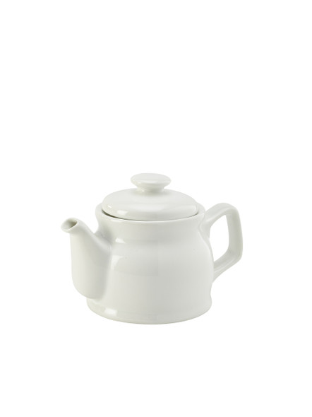 Genware Porcelain Teapot 45cl/15.75oz 6 Pack
