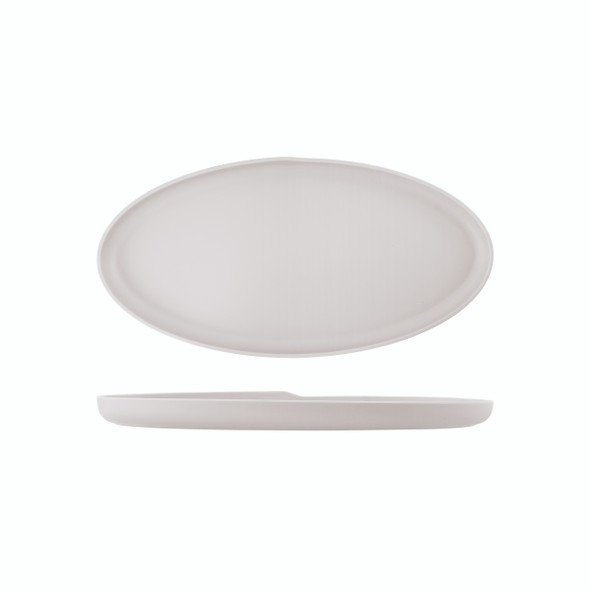 White Copenhagen Oval Melamine Dish 47.5 x 24cm