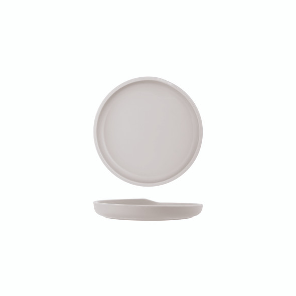 White Copenhagen Round Melamine Plate 17cm 6 Pack