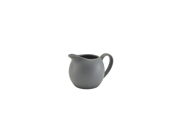 Genware Porcelain Matt Grey Jug 14cl/5oz 6 Pack