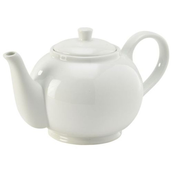 Genware Porcelain Teapot 85cl (30oz) 6 Pack