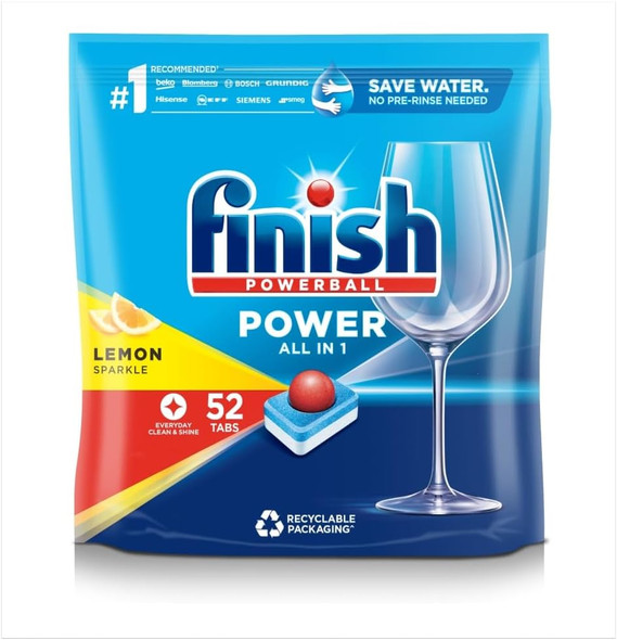 Finish All in One Powerball Tablets Lemon 1 x 52