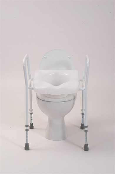 Raised Toilet Seat Frame with no Lid