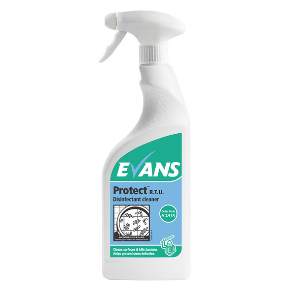 Evans Protect Disinfectant Cleaner 750ml Bottle