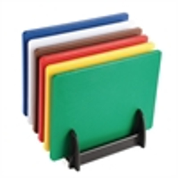 Group shot of colour -coded High Density Chopping board set of 6.