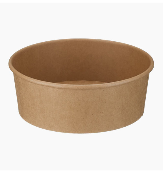 Round Kraft Takeaway Containers 1300ml