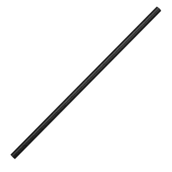 Paper Straws Black 200 x 6mm 250 Pack