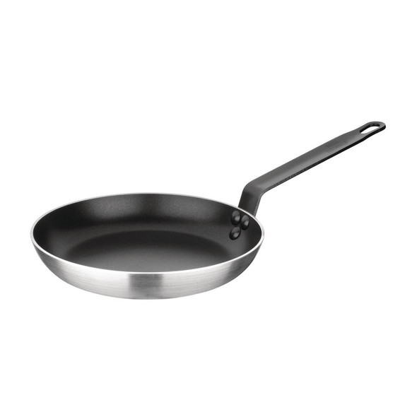 Side top shot of Essentials Non-Stick Teflon Frying Pan 240mm.