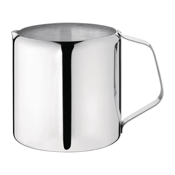 Full shot of Olympia Concorde Stainless Steel Milk Jug 285ml.