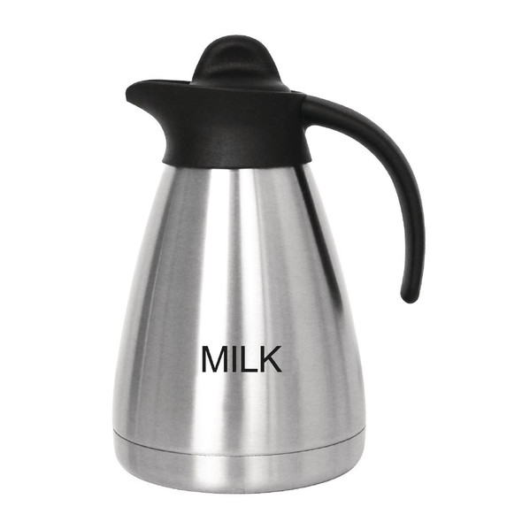 Shot of Olympia Screwtop Vacuum Milk Jug 1Ltr.