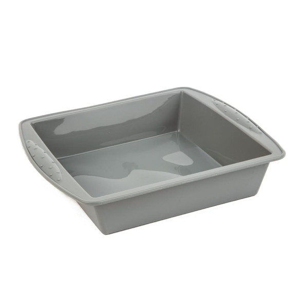 Vogue Silicone Square Baking Pan 245mm side top view.