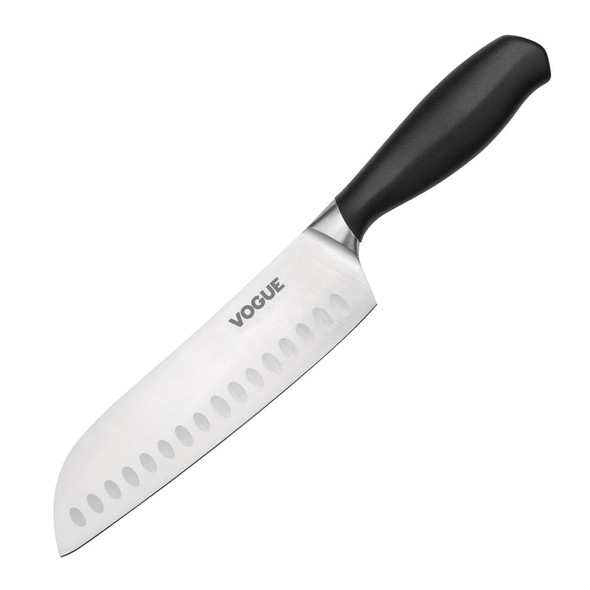 Vogue Soft Grip Santoku Knife 18cm full shot.