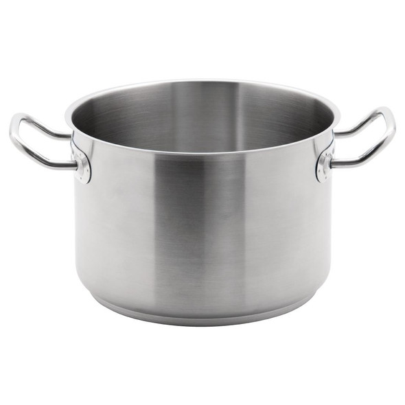 Vogue Stainless Steel Stew Pan 7Ltr full view.