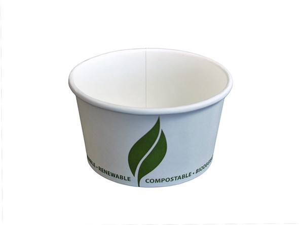 White Compostable Soup Container 12oz