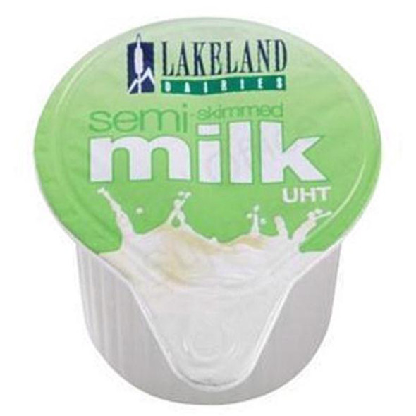 Lakeland UHT Milk Portions Semi Skimmed 120 Pack