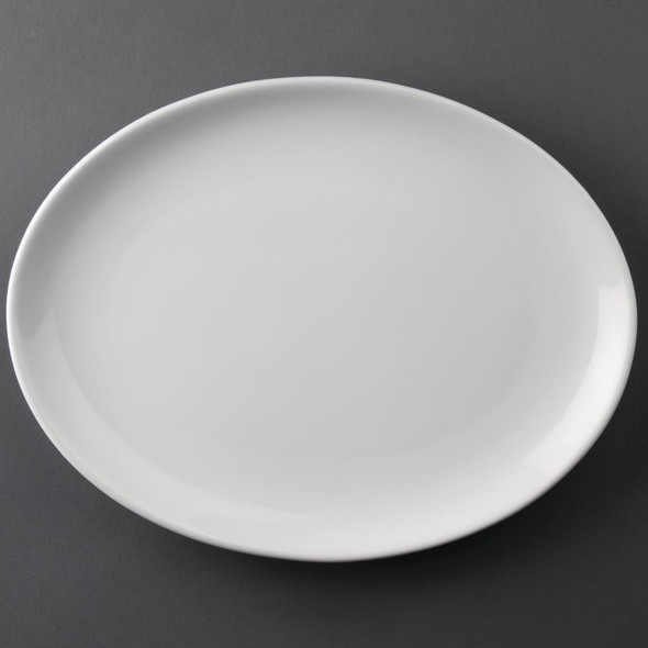 Olympia Athena Hotelware Oval Coupe Plates 254 x 197 mm 12 Pack CC211
