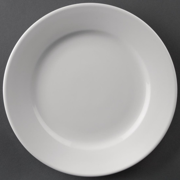 Olympia Athena Wide Rimmed Plates 165mm White 12 Pack CC206