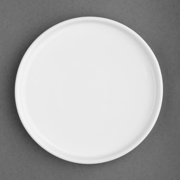 Olympia Whiteware Flat Round Plates 210mm 6 Pack FW813