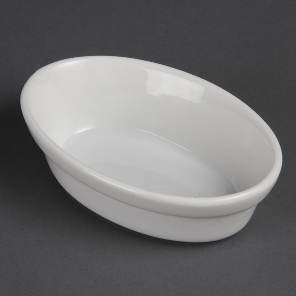 Olympia Whiteware Oval Pie Bowls 145mm 6 Pack DK806