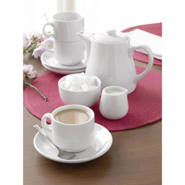 Olympia Whiteware Teapots 483ml 4 Pack U822