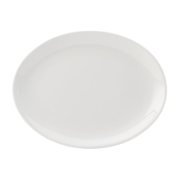 Utopia Titan Oval Plates White 210mm 24 Pack DY323