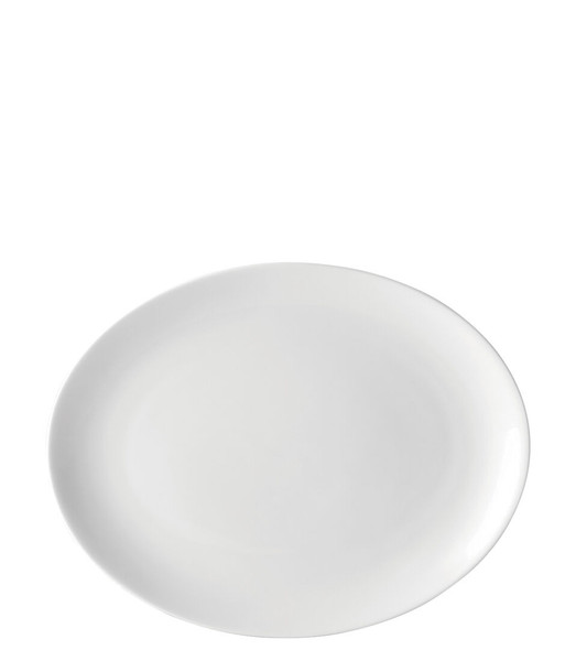 Utopia Pure White Oval Plate 10"