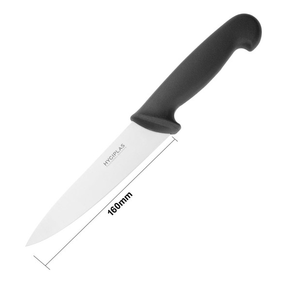 Hygiplas Chefs Knife Black 15.5cm C554