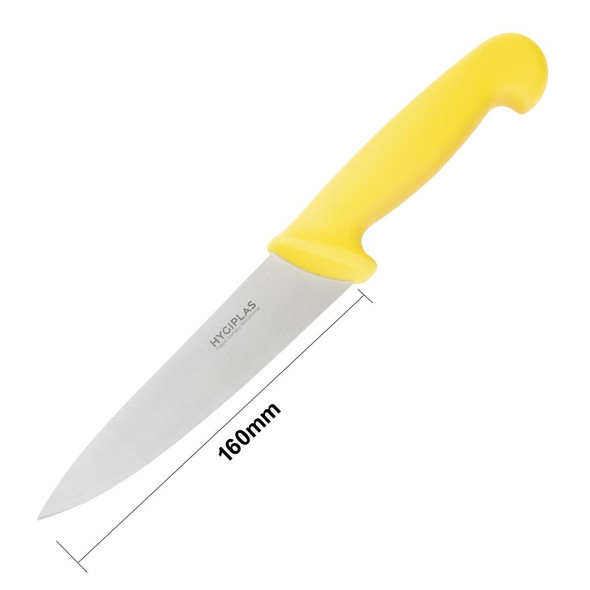 Hygiplas Chefs Knife Yellow 16cm C815