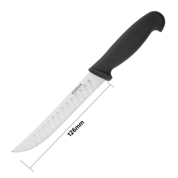 Hygiplas Scalloped Utility Knife Black 12.5cm C420