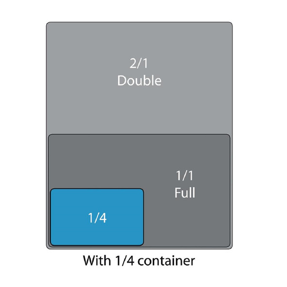 Cambro Polycarbonate 1/4 Gastronorm Tray 100mm DM715