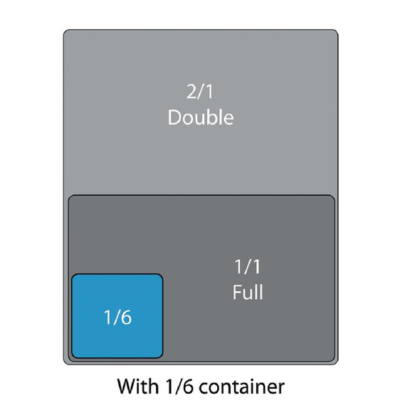 Cambro Polycarbonate 1/6 Gastronorm Tray 100mm DM752