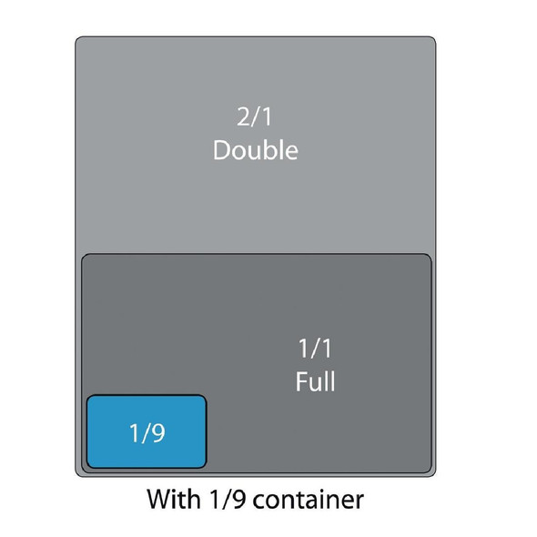 Cambro Polycarbonate 1/9 Gastronorm Tray 65mm DM759