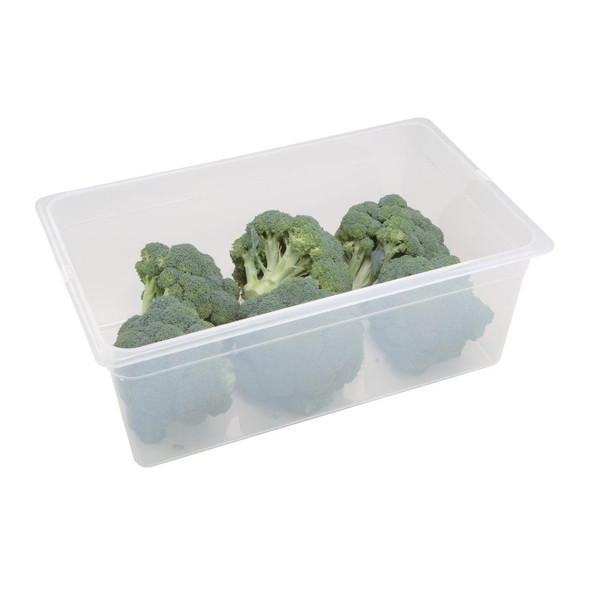 Vogue Polypropylene 1/1 Gastronorm Container with Lid 200mm (Pack of 2) GJ513