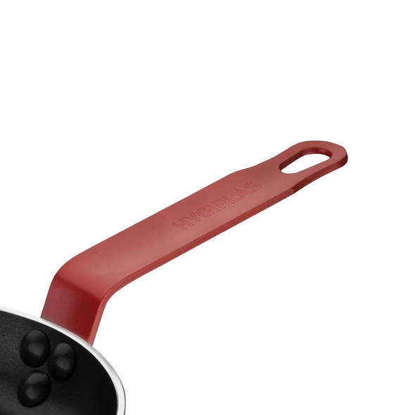 Hygiplas Non-Stick Teflon Aluminium Platinum Plus Frying Pan with Red Handle 200mm FB473