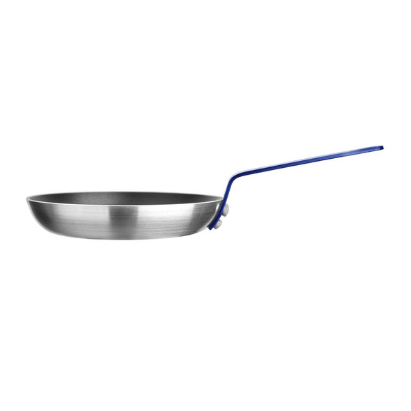 Hygiplas Non-Stick Teflon Aluminium Platinum Plus Frying Pan with Blue Handle 200mm FX134