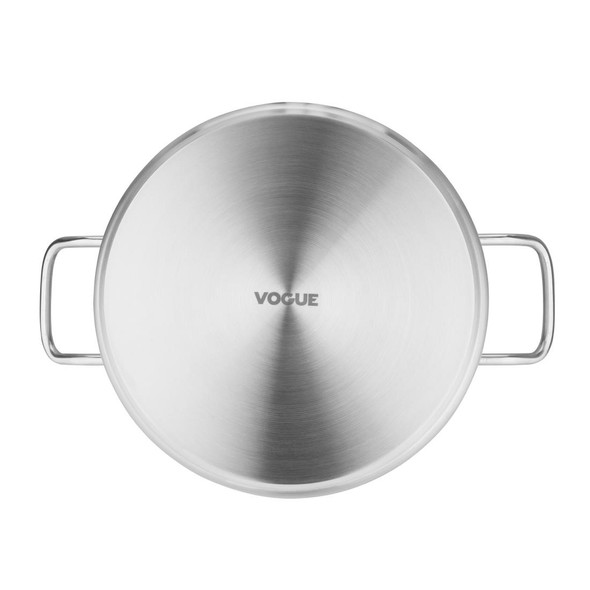 Vogue Stainless Steel Stew Pan 9.5Ltr M941