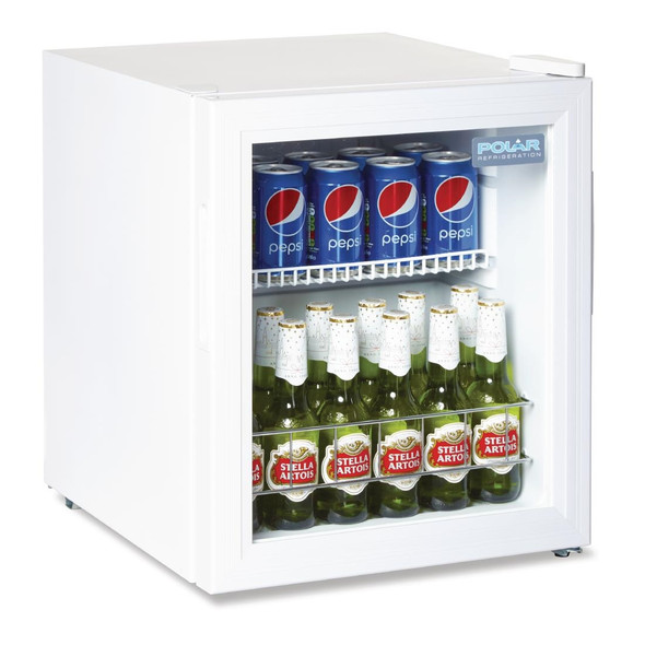 Polar C-Series Countertop Display Fridge 46Ltr White DM071