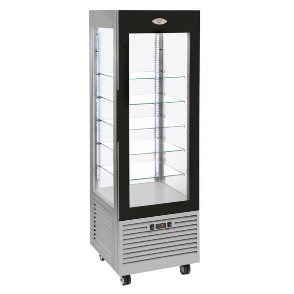 Roller Grill Display Fridge with Fixed Shelves Stainless Steel DT733