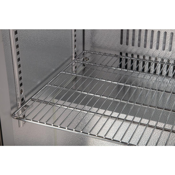 Polar G-Series Back Bar Cooler with Hinged Doors Stainless Steel 208Ltr GL008
