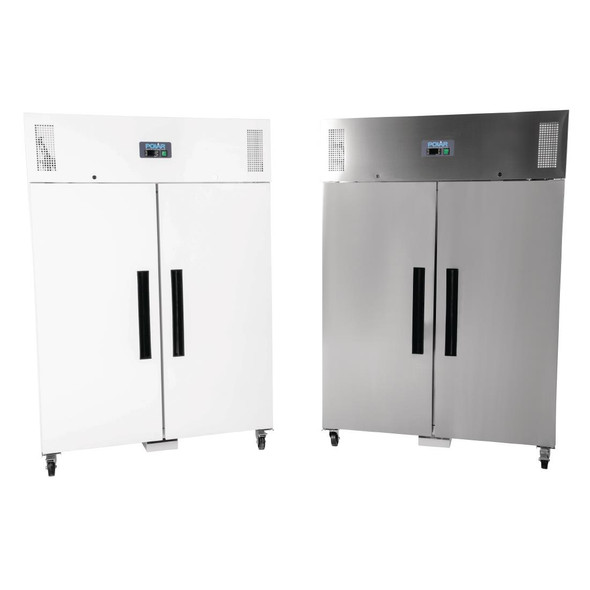Polar G-Series Upright Double Door Freezer 1200Ltr White CD616