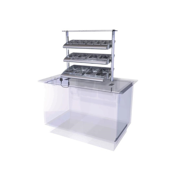 Designline Drop In Ambient Cutlery/Condiment Unit CCU2 CW604