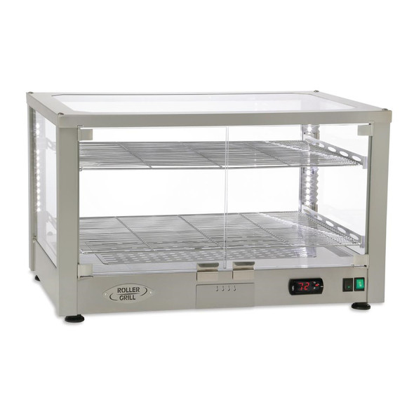 Roller Grill Heated 2 Shelf Display Cabinet WD780 SI DF410