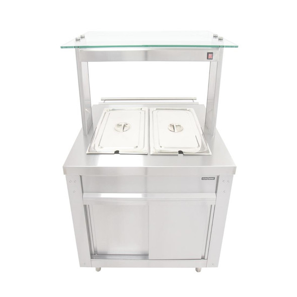 Parry Flexi-Serve Ambient Cupboard with Chilled Well and LED Illuminated Gantry FS-AW2PACK FD212