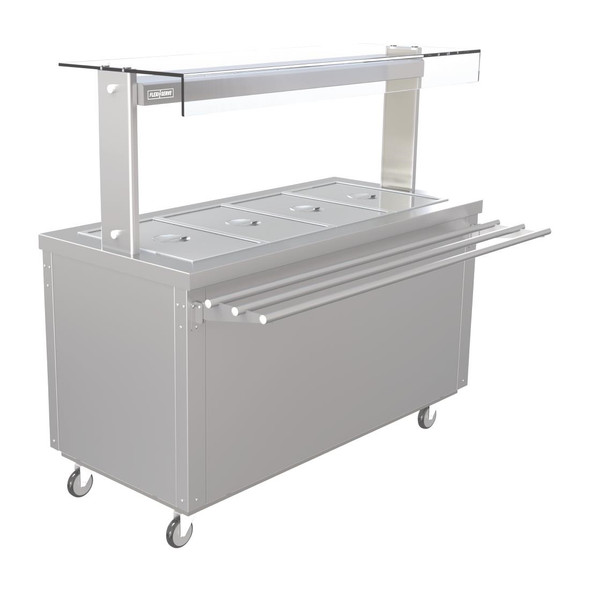 Parry Flexi-Serve Ambient Cupboard with Chilled Well and LED Illuminated Gantry FS-AW4PACK FD214