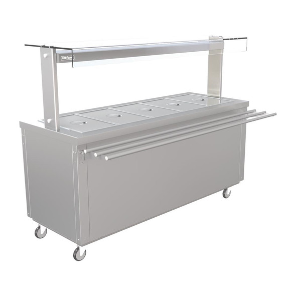 Parry Flexi-Serve Ambient Cupboard with Chilled Well and LED Illuminated Gantry FS-AW5PACK FD215