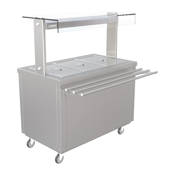 Parry Hot Cupboard with Dry Bain Marie Top and Quartz Heated Gantry FS-HB3PACK FD225