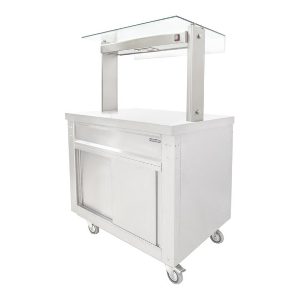 Parry Flexi-Serve Ambient Cupboard with Plain Top and Led Illuminated Gantry FS-A2PACK FD230
