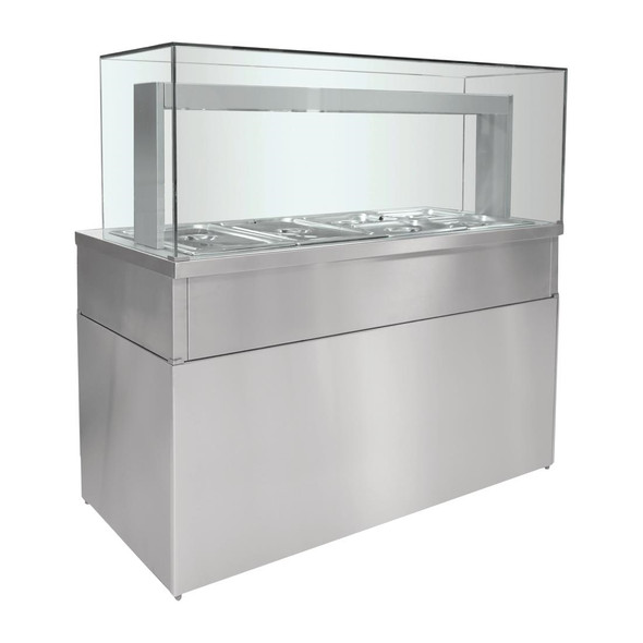 Parry Heated Bain Marie Servery Counter with Glass HGBM5 FP729