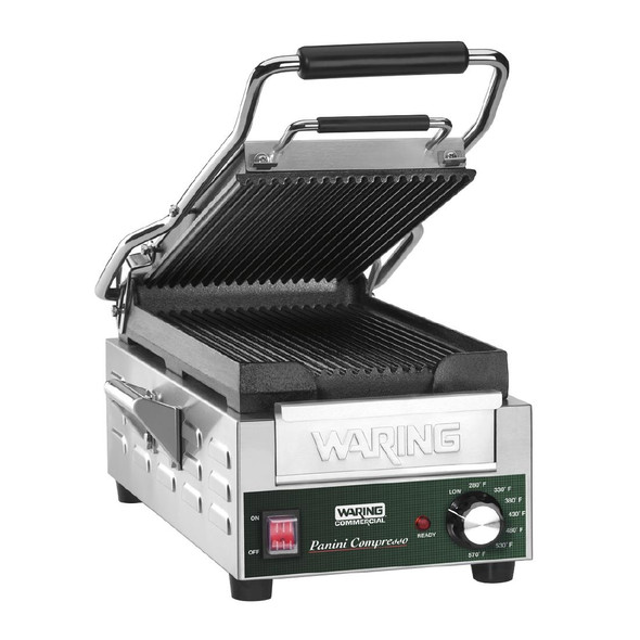 Waring Commercial Slimline Compresso Panini Grill WPG200K CH964